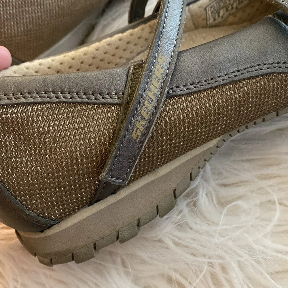 SKECHERS Glittery/ leather shoes